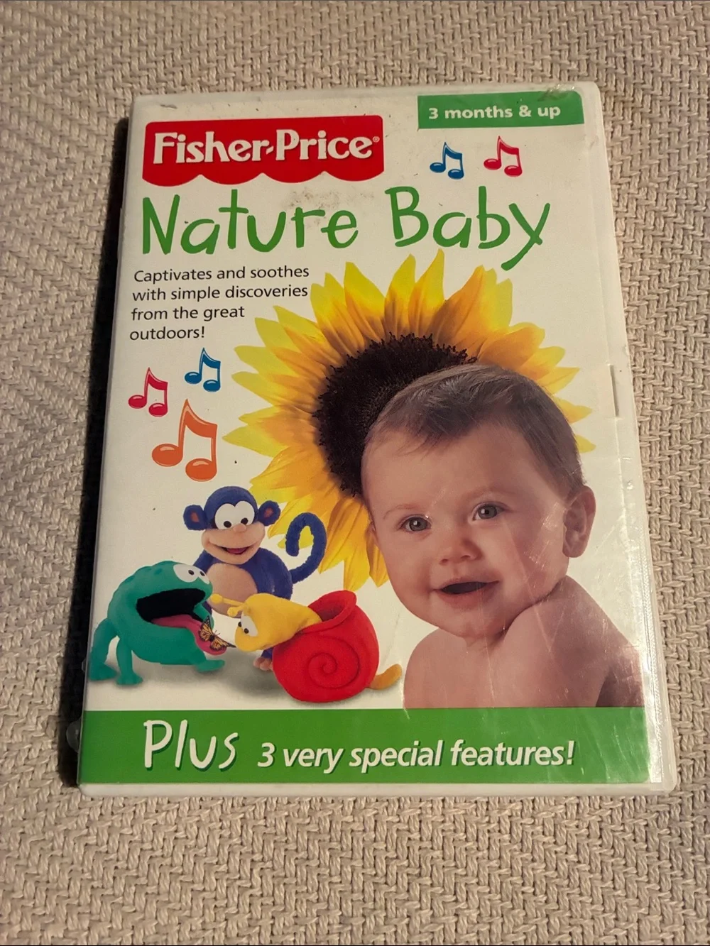 Fisher-Price Nature Baby DVD - White, Green, Yellow